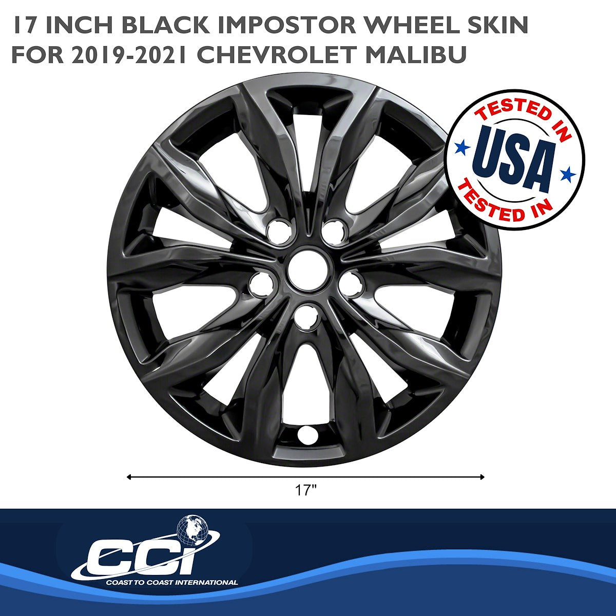 Coast2Coast Wheel Skins & Styled Wheel Covers IWCIMP440BLK product image 3