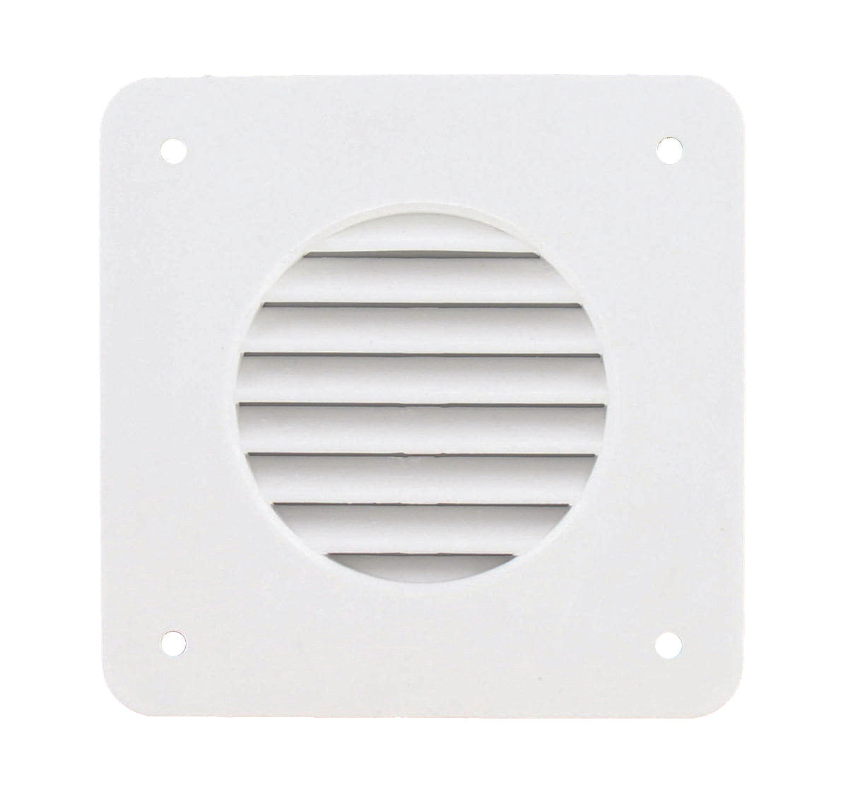 Valterra Battery Box Vent, 4-1/4 in Length x 4-1/4 in Width Outside Dimension, Accommodates 1-3/4 in Hose - A10-3310VP