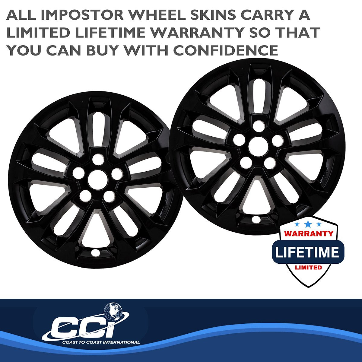 Coast2Coast Wheel Skins & Styled Wheel Covers IWCIMP462BLK product image 4