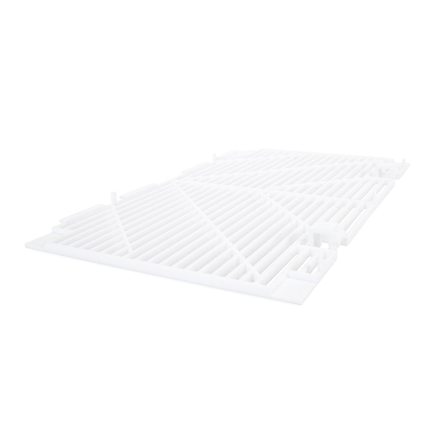 Camco Air Conditioner Ceiling Assembly Grille, 14-1/8 in Length x 7-11/16 in Width, White, With 1 Grille And 1 Filter - 40409