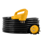 Camco Power Cord, 30 amp, 25 ft Length, Male NEMA TT-30P Plug And L5-30R Locking Female - 55501