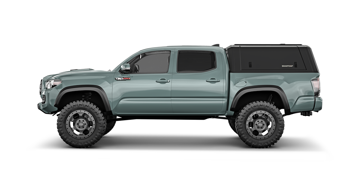SmartCap Truck Cap, Holds Up To 330 lb When Moving And 770 lb When Parked, Matte Black, Stainless Steel - EA1316-MB