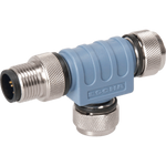 Maretron Marine Network Cable Connector, Micro 5-Pin Male x 5-Pin Female x 5-Pin Female Tee Connector, Approvals: NMEA 2000 Approved, 60 V - CM-CF-CF