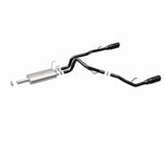 MagnaFlow Exhaust System Kit, Stainless Steel, 3 in Pipe Diameter, 5 in Black Stainless Steel Tips - 15363