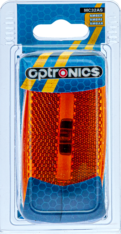 Optronics Clearance Light, MC32 SERIES, Incandescent, 4 in Length x 2 in Width x 1-1/8 in Depth - MC32AS