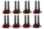 MSD Ignition Ignition Coil, Red and Black, Set Of 8 - 82558