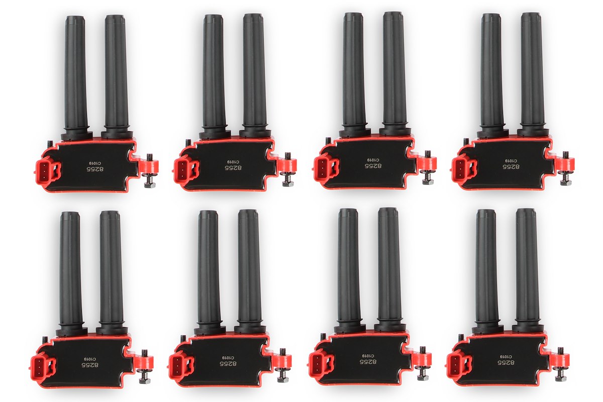 MSD Ignition Ignition Coil, Red and Black, Set Of 8 - 82558