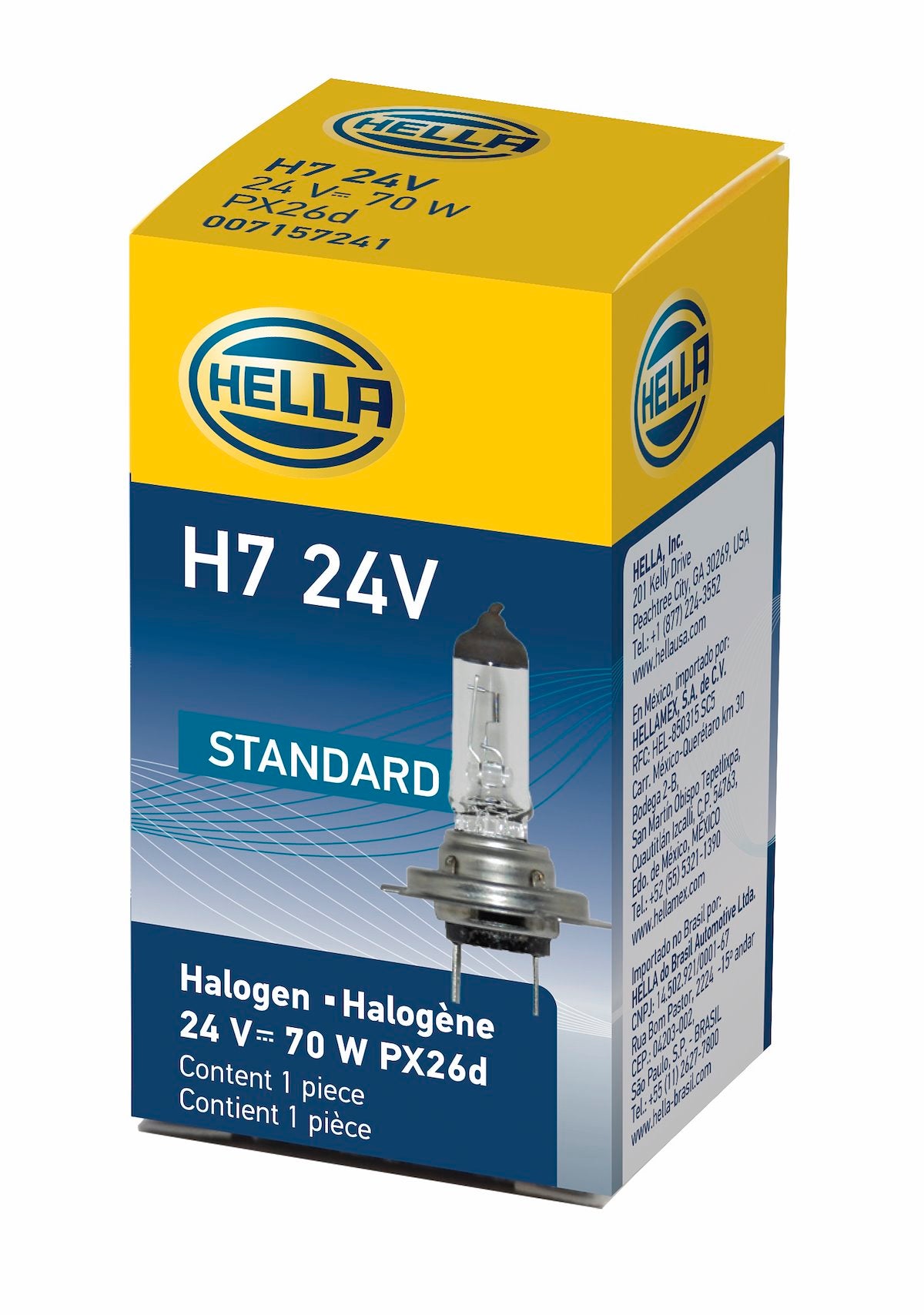 HELLA Headlight Bulb, H7, 70 Watt, 24 V - H7 24V