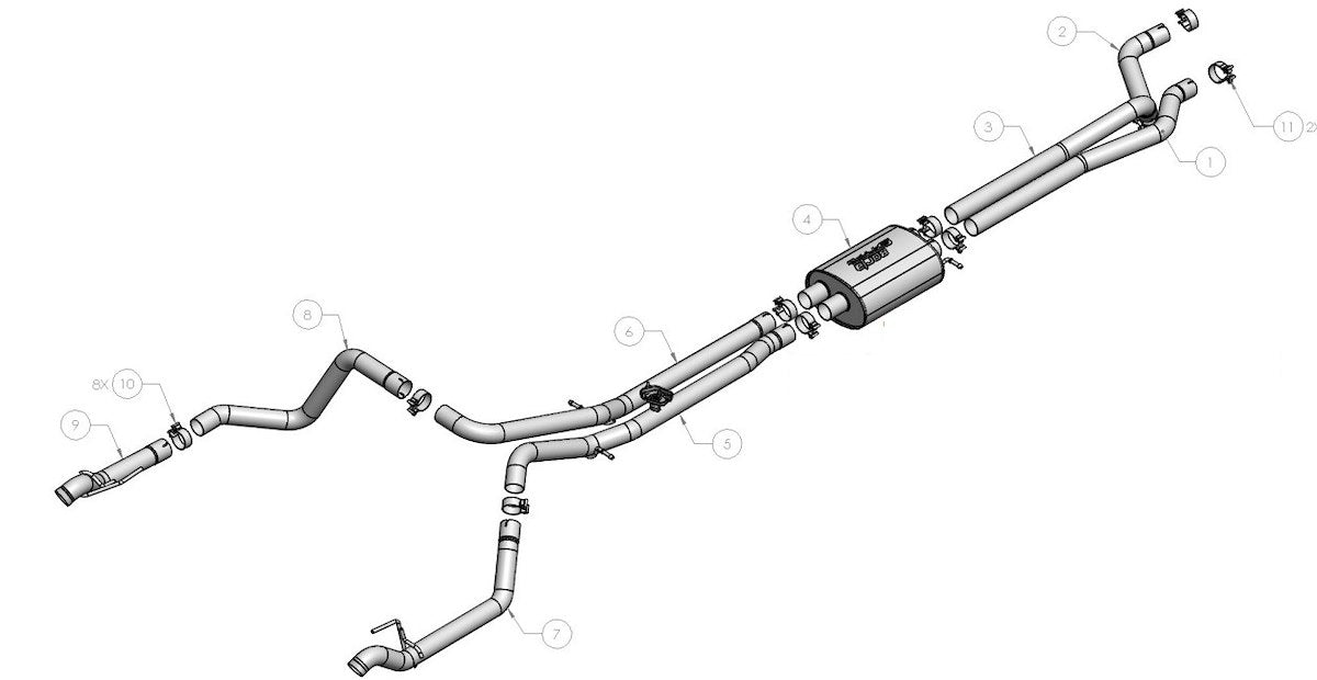 Borla Exhaust System Kit 140999 product image 2