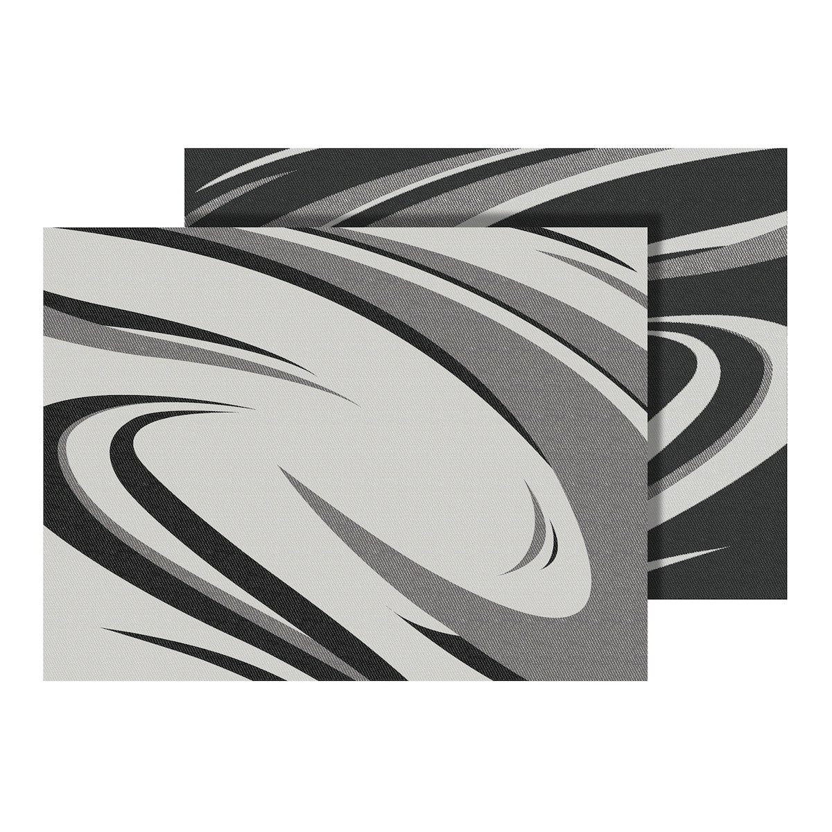 Faulkner Patio Mat, 12 ft Length x 9 ft Width, Black/Gray - 53008S