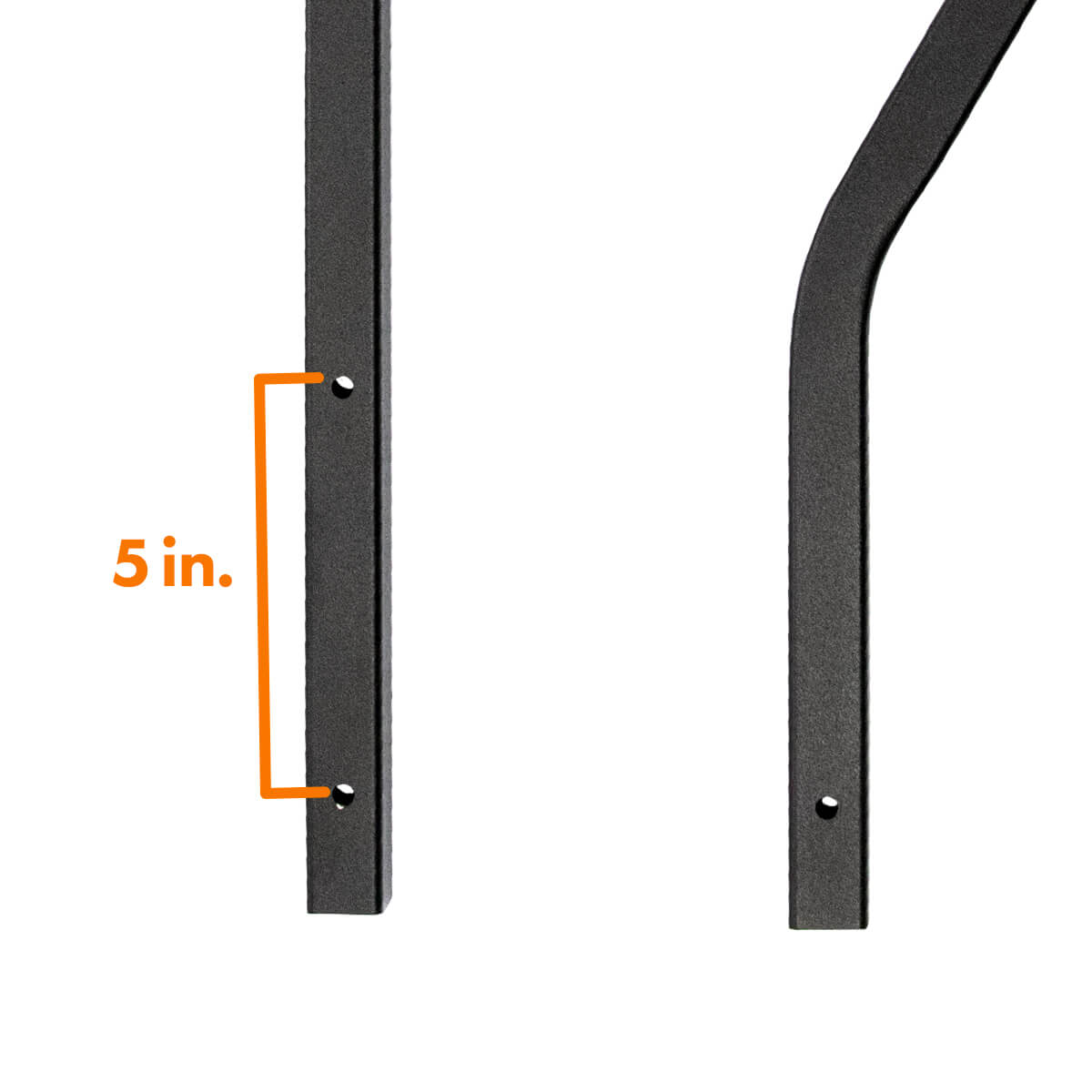 MOR/ryde Entry Step Hand Rail, Use With 1st Generation StepAbove 3 Step RV Steps, Black - STP214-029H