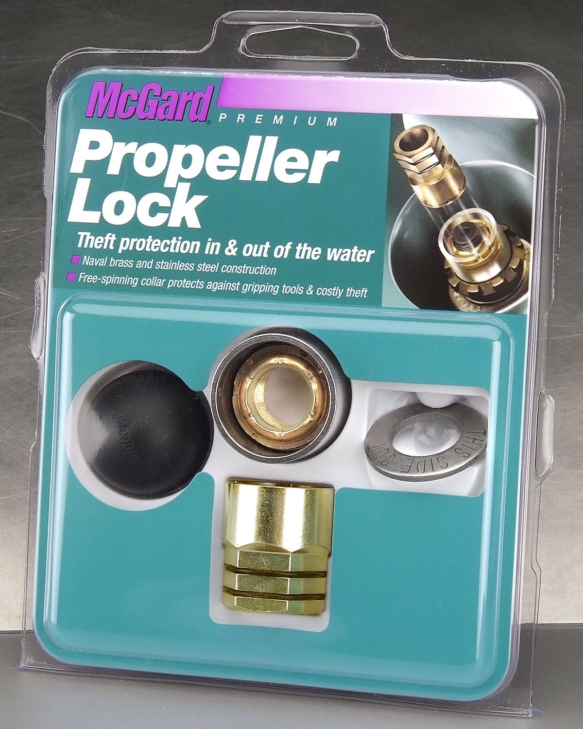 McGard Wheel Access Propeller Lock, 18 Millimeter x 1.5 in Thread Size, 1.025 in Overall Length, 1-1/16 in Hex Size - 74040