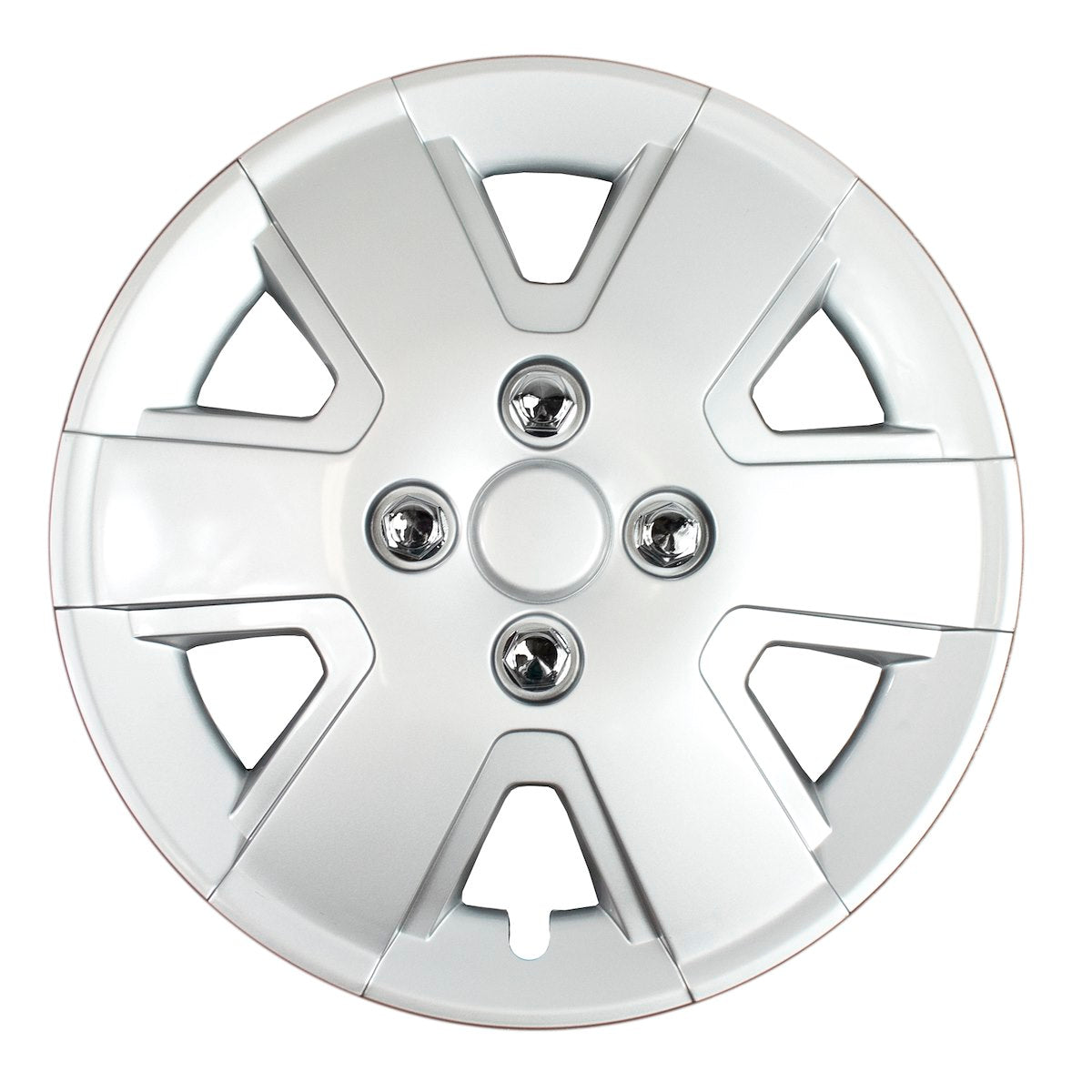 Coast2Coast Wheel Cover, 15 in, 6 Spoke, Spring Steel Clip, Set Of 4 - IWC43215S