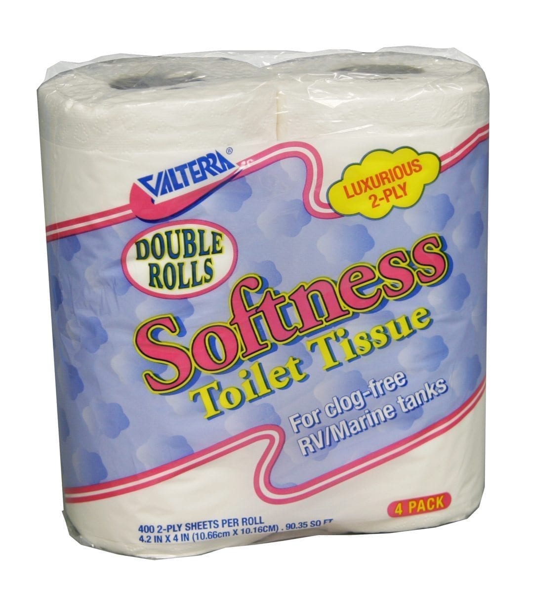 Valterra Toilet Tissue, 2 Ply, Pack of 4 - Q23638