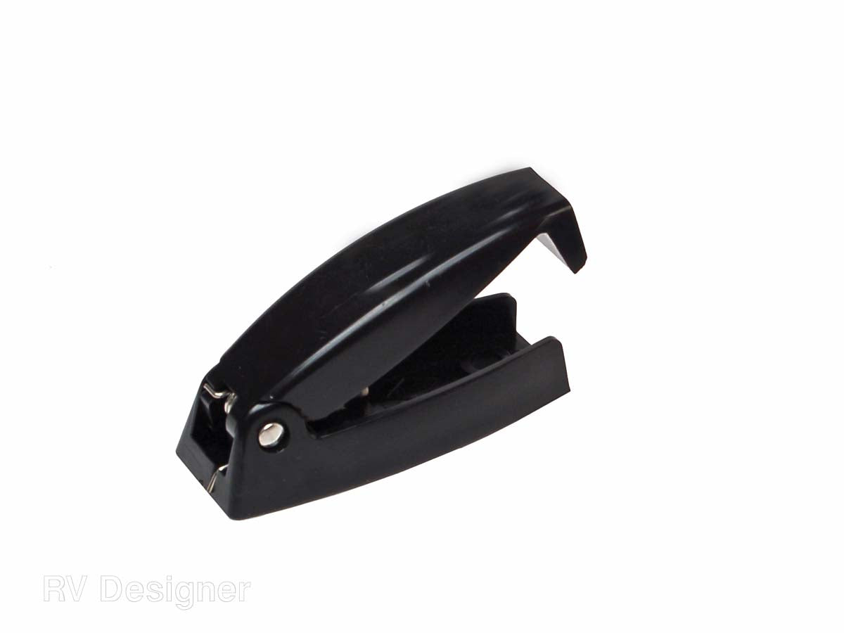 RV Designer Door Catch, Black, Set Of 2 - E210