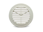 B&B Molders Heating/Cooling Register, 5-1/4 in Cutout Diameter Cutout Dimension, 6-1/2 in Diameter Outside Dimension, 360 degree Rotation - 94274