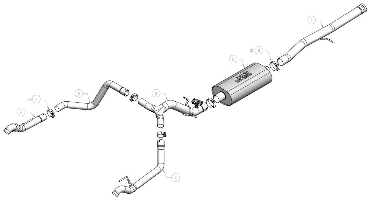 Borla Exhaust System Kit 140993 product image 2