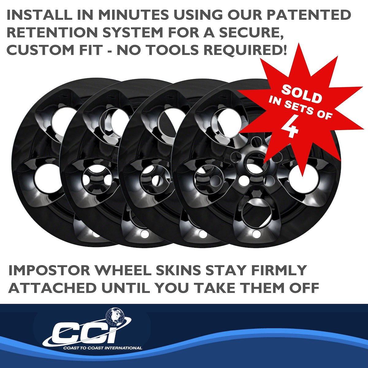 Coast2Coast Wheel Skins & Styled Wheel Covers IMP421BLK product image 5