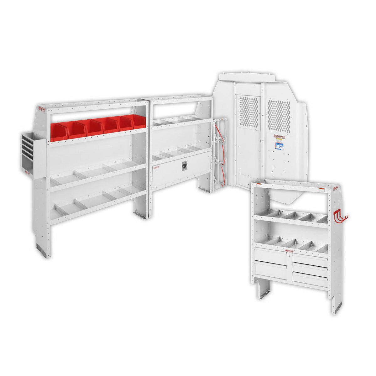 Weather Guard Van Storage System Kit, White - 600-8453R