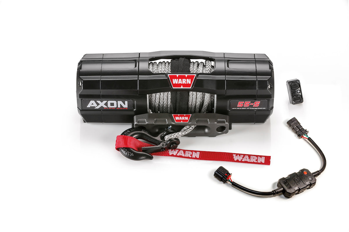 Warn Winch, AXON 55-S Series, 12 V Electric, 5500 lb Line Capacity - 110250