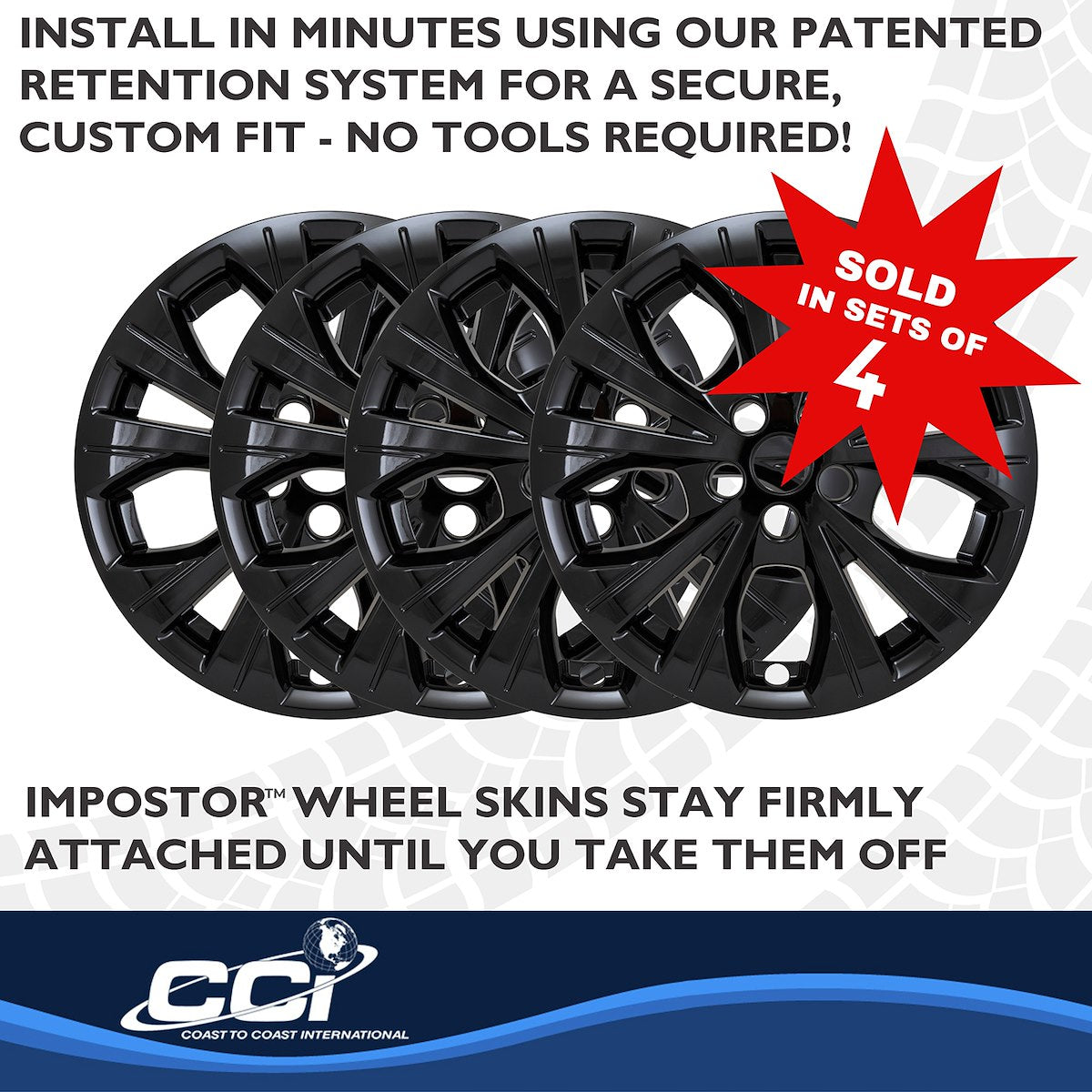 Coast2Coast Wheel Skins & Styled Wheel Covers IMP526BLK product image 6
