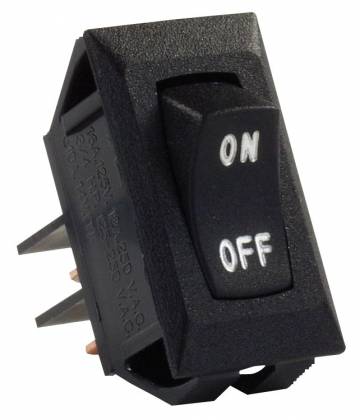 JR Products Multi Purpose Switch, 12 V, 1.125 in x 0.550 in Cutout, 1.120 in x 0.547 in (Switch), Set Of 5 - 12591-5