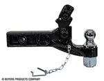 Buyers Products Pintle Hook, 2-1/2 in Receiver Mount, 10 Ton Combination Hitch, 20000 lb Towing Capacity - RM102000