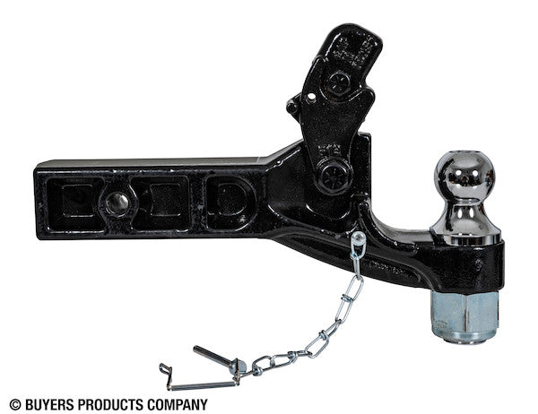Buyers Products Pintle Hook, 2-1/2 in Receiver Mount, 10 Ton Combination Hitch, 20000 lb Towing Capacity - RM102000