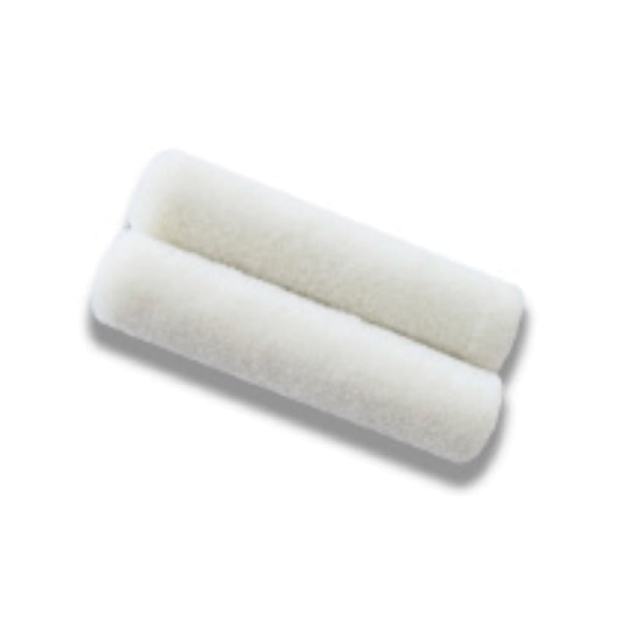 Redtree Industries Paint Roller Cover, 4 in Length x 3/16 in Thick Short Nap, White, Pack Of 10 - 36031