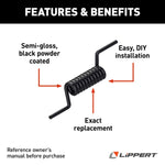 Lippert Door Hinge Spring, 11 Coil, Black - 133633