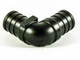 Elkhart Supply Fresh Water Fitting, 1/2 in PEX x 1/2 in PEX, 90 degree Elbow, Black - 28800