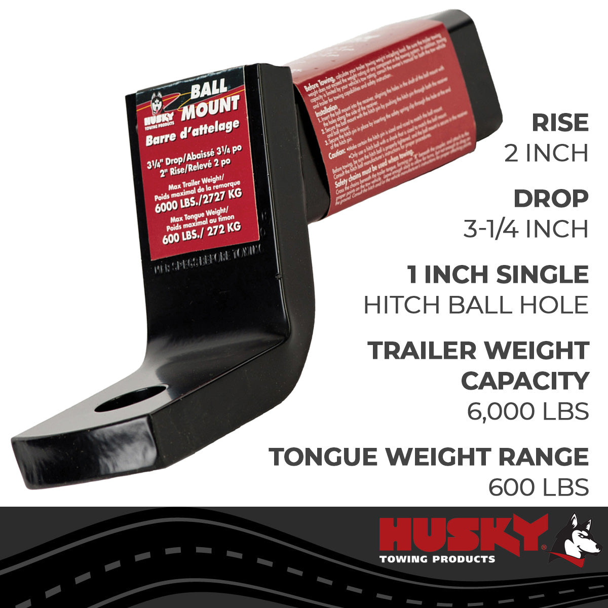Husky Towing Ball Mounts, Hitch Balls & Shanks 31359 product image 3
