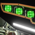 Rigid Industries Driving/Fog Light, LED Bulb, 4 LED Clear Bulb, 3.2 in Square, Set Of 2 - 202053