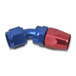 Russell Automotive Hose End Fitting, -6 AN Hose, -6 AN Outlet, 45 degree - 610090