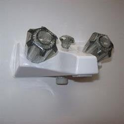 LaSalle Bristol Faucet, 2 Smoked Acrylic Knob Handle - 20351P21