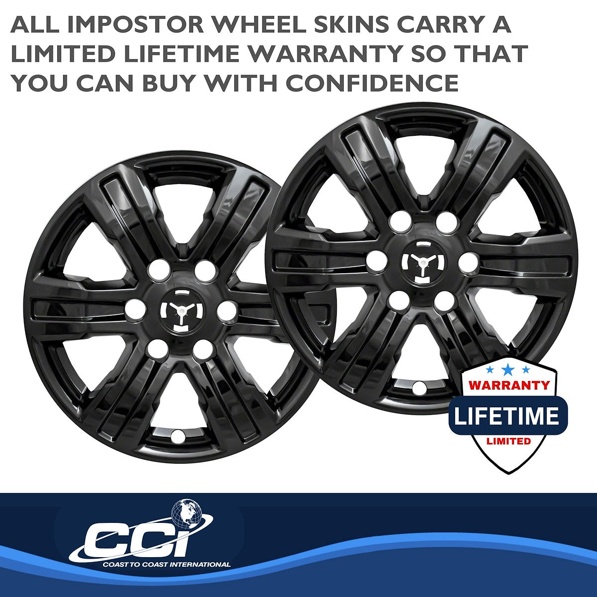 Coast2Coast Wheel Skins & Styled Wheel Covers IWCIMP439BLK product image 4