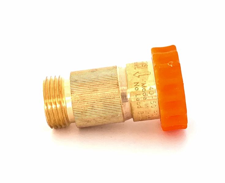 JR Products Fresh Water Pressure Regulator, 40 To 50 PSI, 3/4 in Hose Fittings, Brass - 62205