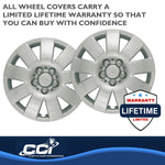 Coast2Coast Wheel Cover, 15 in, 9 Spoke, Spring Steel Clip, Set Of 4 - IWC41015S