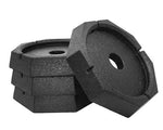 SnapPad Leveling Jack Foot Pad, Fits 9 in Round Jack ft, 11 in Diameter, Black, Set Of 4 - XTRSP4
