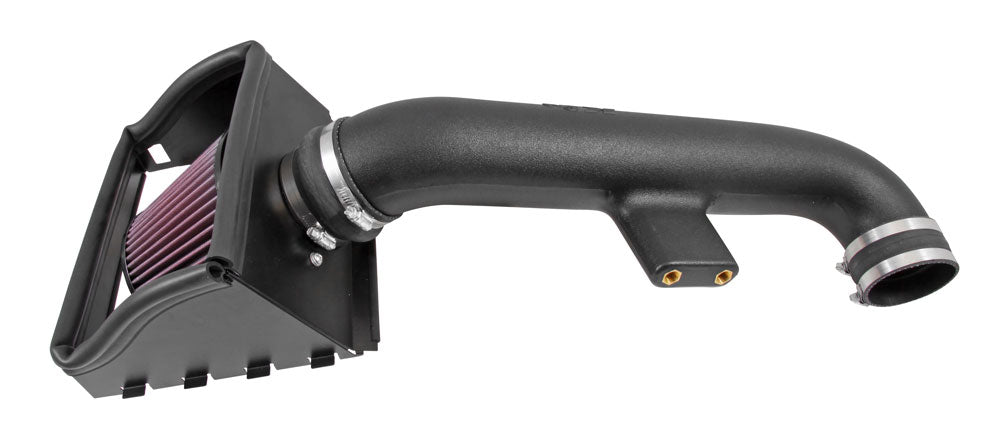 K&N Cold Air Intake, 63 Series AirCharger, Black Polyethylene Tube, Red Filter - 63-2591