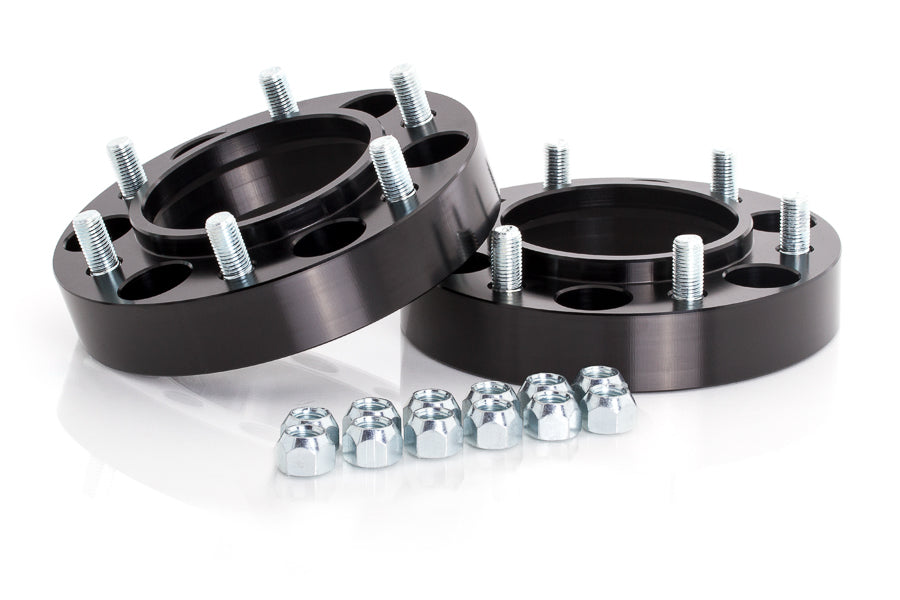 Spidertrax Wheel Spacer, 6 x 139.7 Millimeter/6 x 5.50 in Bolt Pattern, 31.75 Millimeter/1.25 in Thickness, Anodized Black, Set Of 2 - WHS007K