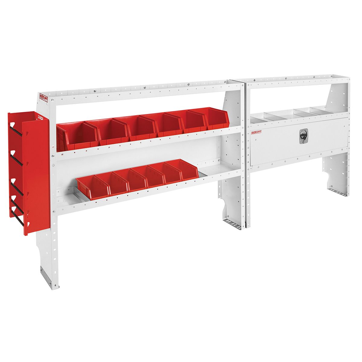 Weather Guard Van Storage System Kit, White - 600-8114L