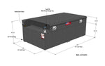 RDS Tanks Auxiliary Fuel Tank, 91 gal Capacity, 55 in Length x 30 in Width x 19-1/2 in Height, Black - 72745PC