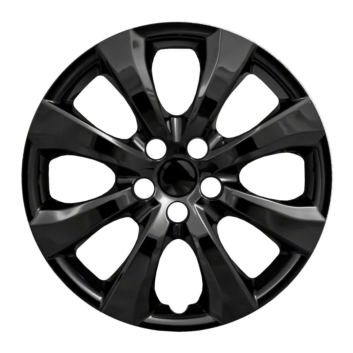 Coast2Coast Wheel Cover, 16 in, Painted Glossy Black, Set Of 4 - IWC54216BLK