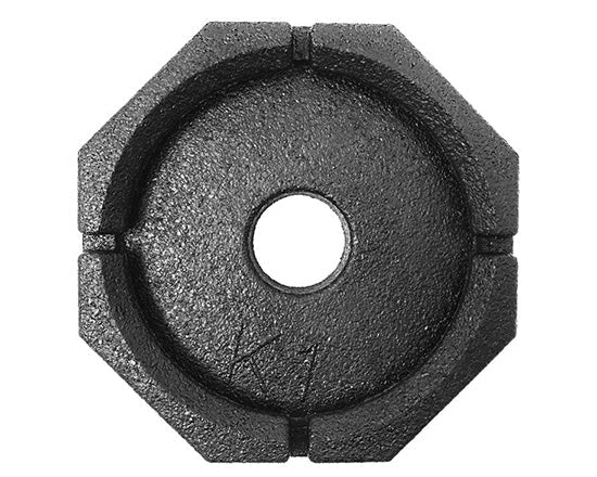 SnapPad Leveling Jack Foot Pad, Fits 6 in Round Jack ft, 7-3/4 in Diameter, Black - MN6SP1