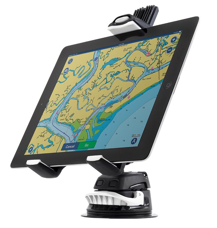 Scanstrut Tablet Mount, For 5 To 8-1/4 in Width Tablets, Black/White, 2.65 lb Maximum Load Capacity - RLS-508-405