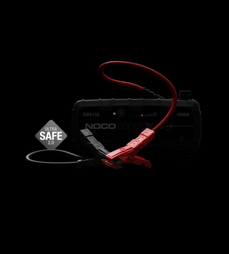 NOCO Battery Jump Starter, 99 Watt Hours Capacity Lithium-Ion Battery, 4250 Peak amp, 2.7 Hour Charging Time - GBX155