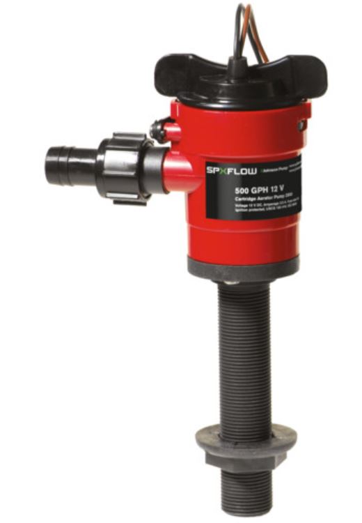 Johnson Pumps Livewell/Baitwell Pump, 1000 gal Per Hour, 3/4 in Hose, 12 V - 28103-00