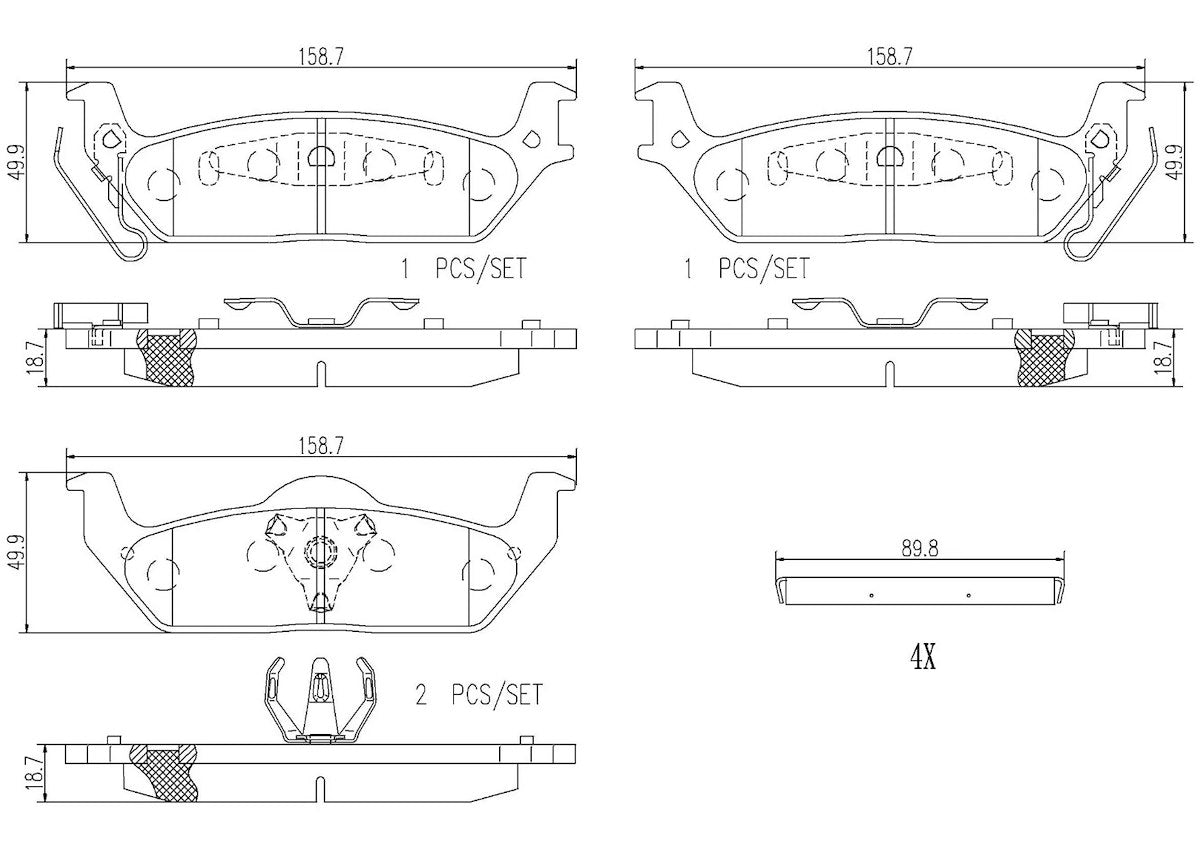 Brembo Brake Pads P56091N product image 2