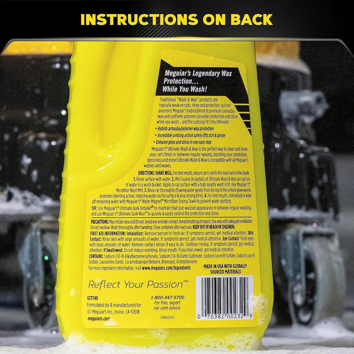 Meguiars Car Wash, 48 oz Jug - G17748